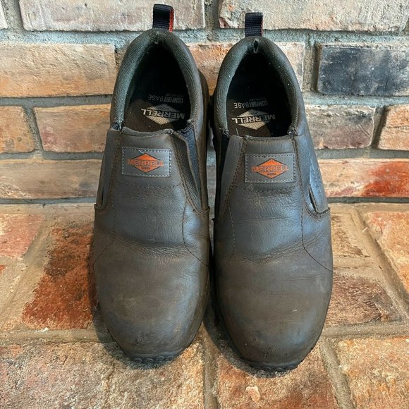 Merrell Mens ASTM Brown Slip On Shoes Sz 9.5 W main image 10